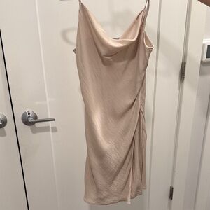 Elegant Cream Slip Dress